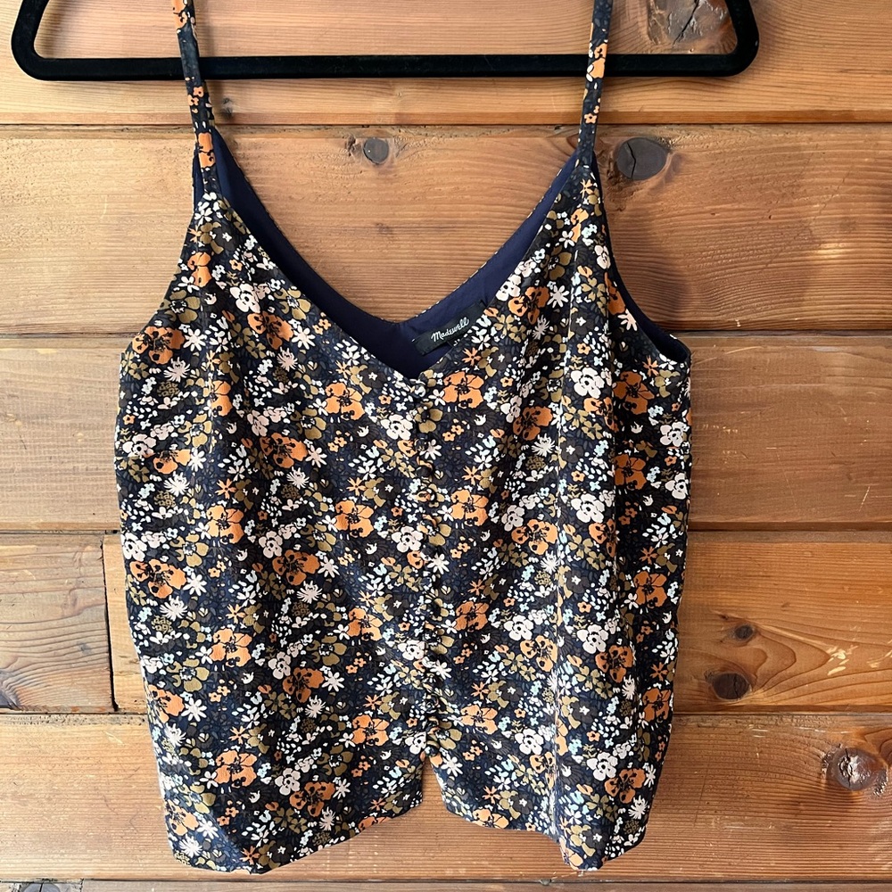 Madewell floral tank top